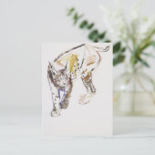 ヨーロッパオオヤマネコ ポストカード (スタンド正面)