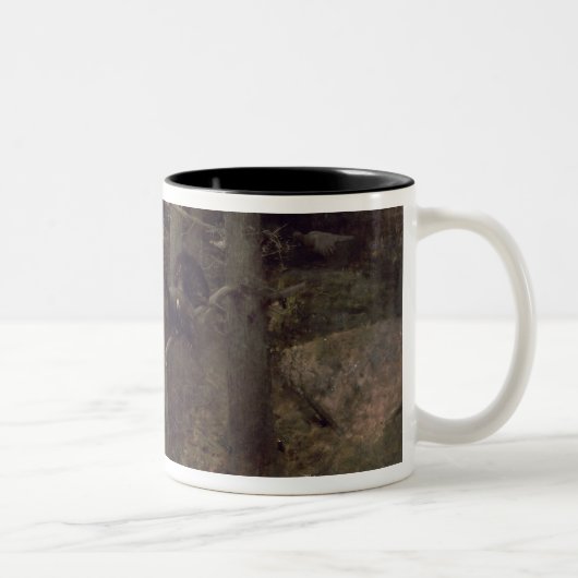 ヨーロッパオオライチョウの合うこと、1888年 ツートーンマグカップ (右)