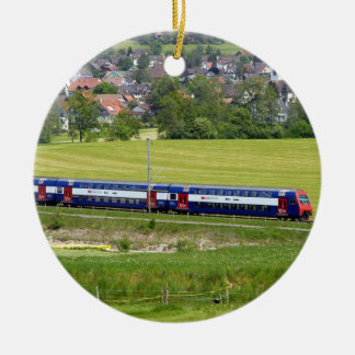 ヨーロッパオーナメントの国でS-Bahn-7z5列車 セラミックオーナメント