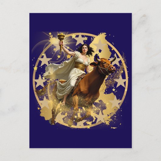 ヨーロッパオーロラ ポストカード (正面)