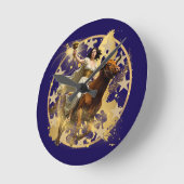 ヨーロッパオーロラ ラウンド壁時計 (傾斜)