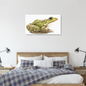 ヨーロッパカエル又は食用カエル キャンバスプリント (インサイチュ (寝室))