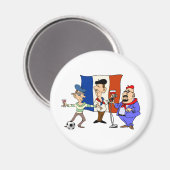 ヨーロッパカップ – ユーロ2012フフランスのァンフランボール マグネット (正面/裏面)