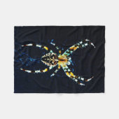 ヨーロッパガーデンスパイダーフクナ フリースブランケット (正面(横))