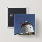 ヨーロッパギリシャミコノス3 缶バッジ (正面&裏面)