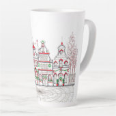 ヨーロッパクリスマスショップラージラテマグカップ カフェラテマグ (右アングル)