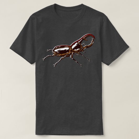 ヨーロッパクワガタLucCervus昆虫 Tシャツ (デザイン正面)