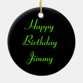 ヨーロッパコモンカスタムトッド誕生日 セラミックオーナメント (裏面)