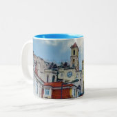ヨーロッパコーヒーマグ,ポルトガルLisbon写真, ツートーンマグカップ (正面左)