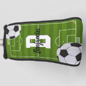 ヨーロッパサッカーパター ゴルフヘッドカバー (正面)