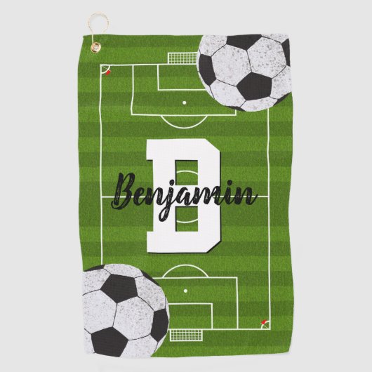 ヨーロッパサッカーファン ゴルフタオル (正面)