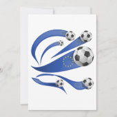 ヨーロッパサッカー 招待状 (正面)