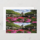 ヨーロッパシティスケープ花ガーデン通り ポストカード (正面/裏面)