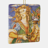 ヨーロッパテスペインのィルウーマンコルヌコピアモザイク セラミックオーナメント (右)