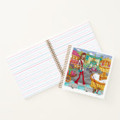 ヨーロッパトラベルガールインローマノート ノートブック (内部)