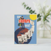 ヨーロッパトラベルフランスロマイタリアヴィンテージはがき ポストカード (スタンド正面)