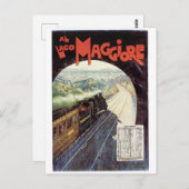 ヨーロッパトレインヴィンテージ旅行はがき ポストカード (正面/裏面)