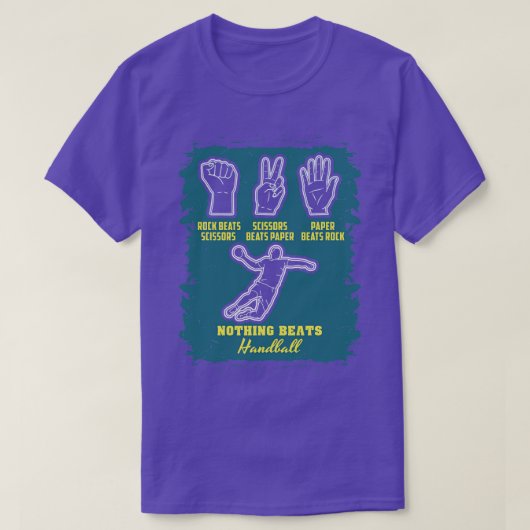 ヨーロッパハンドボール選手ギフト Tシャツ (デザイン正面)