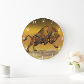 ヨーロッパバイソン ラージ壁時計 (ホーム)