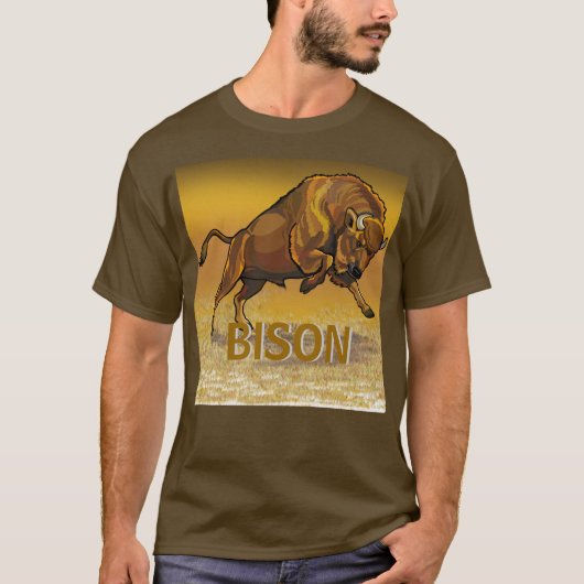 ヨーロッパバイソン Tシャツ (正面)
