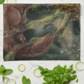 ヨーロッパパインマルテン キッチンタオル (折り畳み)