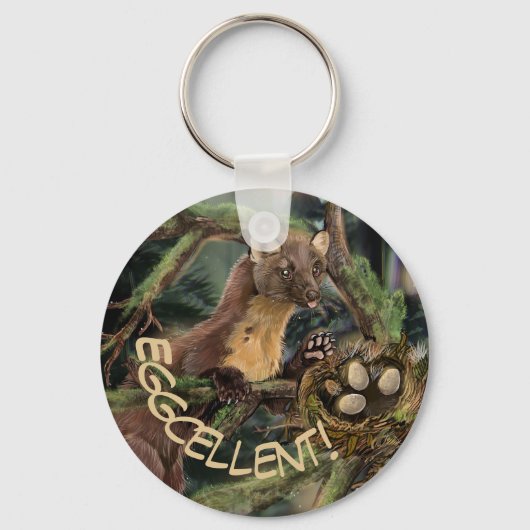 ヨーロッパパインマルテン キーホルダー (正面)