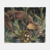 ヨーロッパパインマルテン フリースブランケット (正面(横))