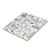 ヨーロッパパターンでの休暇 タイル (側面)