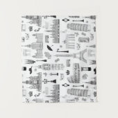 ヨーロッパパターンの休暇 タペストリー (正面)