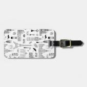 ヨーロッパパターンの休暇 ラゲッジタグ (正面横)