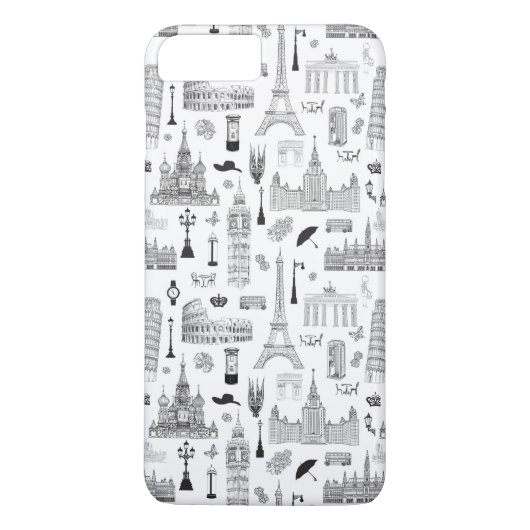 ヨーロッパパターンの休暇 Case-Mate iPhoneケース (裏面)