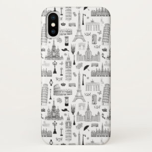 ヨーロッパパターンの休暇 iPhone X ケース