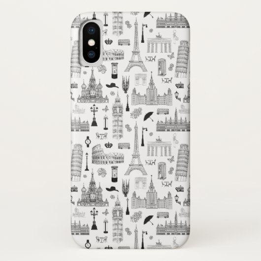 ヨーロッパパターンの休暇 Case-Mate iPhoneケース (裏面)