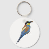 ヨーロッパビーイーター鳥キーチェーン キーホルダー (裏面)