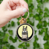 ヨーロッパフクロウのキーチェーン キーホルダー (手)