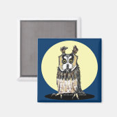 ヨーロッパフクロウ磁石 マグネット (正面/裏面)