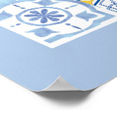 ヨーロッパブルーインスパイアタイル ポスター (角)