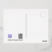 ヨーロッパホリークリスマスゴールドフォイル葉書 箔シーズンポストカード (裏面)