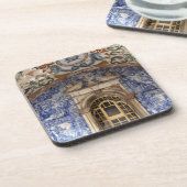 ヨーロッパポルトガルオビドス建築カラフル コースター (左側)