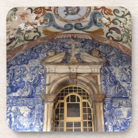 ヨーロッパポルトガルオビドス建築カラフル コースター (正面)