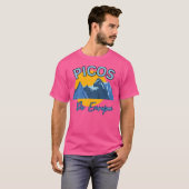 ヨーロッパマウンタの黄色いブルーピコスデヨーロッパピークス Tシャツ (正面フル)