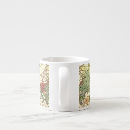 ヨーロッパマップカントリーズワールドアンティーク エスプレッソカップ (裏面)