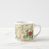 ヨーロッパマップカントリーズワールドアンティーク エスプレッソカップ (右)