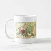 ヨーロッパマップカントリーズワールドアンティーク コーヒーマグカップ (左)