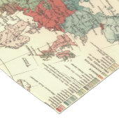 ヨーロッパマップカントリーズワールドアンティーク ショートテーブルランナー (コーナー)