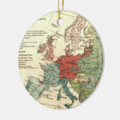 ヨーロッパマップカントリーズワールドアンティーク セラミックオーナメント (左)