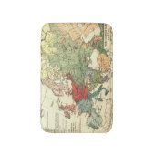 ヨーロッパマップカントリーズワールドアンティーク バスマット (正面縦)