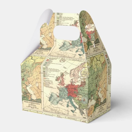 ヨーロッパマップカントリーズワールドアンティーク フェイバーボックス (裏面サイド)