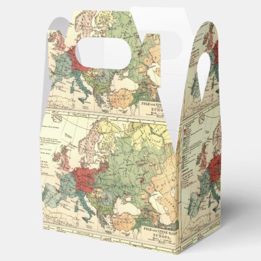 ヨーロッパマップカントリーズワールドアンティーク フェイバーボックス (オープン)