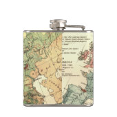 ヨーロッパマップカントリーズワールドアンティーク フラスク (裏面)